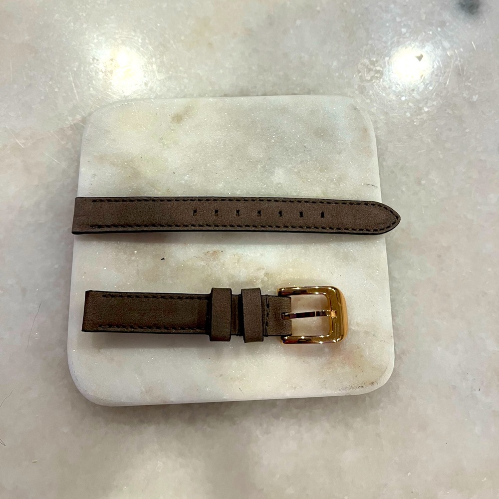 Shinola 12mm gray suede leather strap. Brand new and never worn